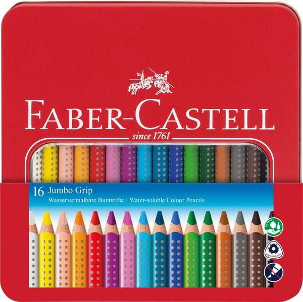 Produktbild: Faber-Castell Buntstifte Jumbo Grip, 16er Set