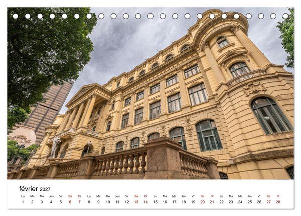 Produktbild: RIO DE JANEIRO Contrastes. Couleurs. Lumi&egrave;re. (Calendrier de bureau 2027 DIN A5 vertical), CALVENDO calendrier mensuel