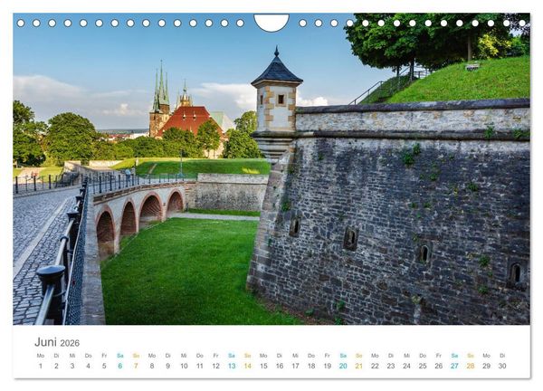 Produktbild: Erfurt - Stadt der T&uuml;rme (Wandkalender 2026 DIN A4 quer), CALVENDO Monatskalender
