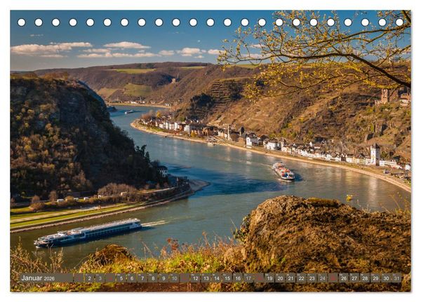 Produktbild: Kultur im Rheingau (Tischkalender 2026 DIN A5 quer), CALVENDO Monatskalender