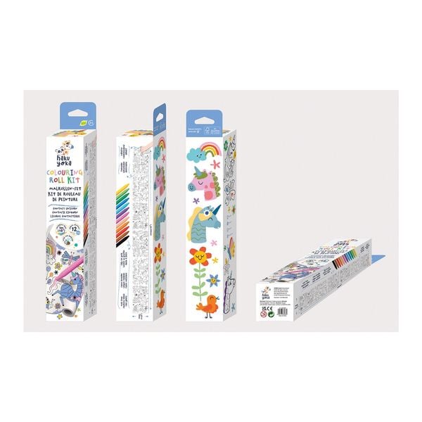 Produktbild: HAKUYOKA Wachsmalkreiden-Set Einhorn