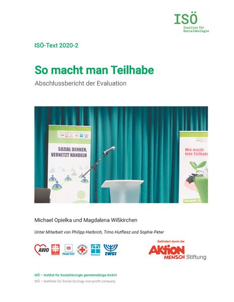 So macht man Teilhabe, Taschenbuch von Michael Opielka , Magdalena Wisskirchen, BoD – Books on Demand, 9783751949125