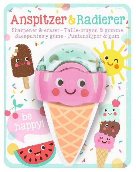 Produktbild: Be happy Anspitzer & Radierer