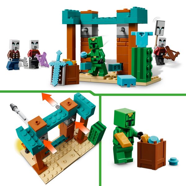 Produktbild: LEGO Minecraft 21267 Die Illager-W&uuml;stenpatrouille, Spielzeug f&uuml;r Kinder