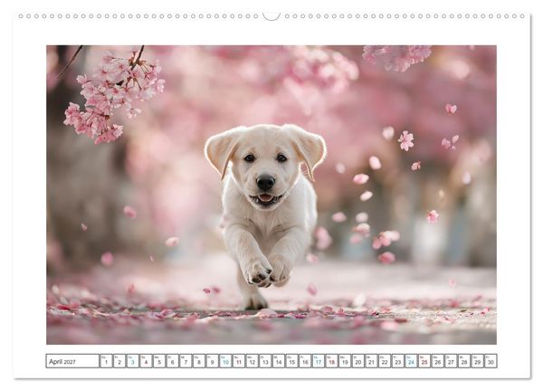 Produktbild: Labrador Liebe (Wandkalender 2027 DIN A2 quer), CALVENDO Monatskalender