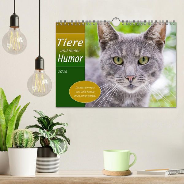 Produktbild: Tiere und feiner Humor (Wandkalender 2026 DIN A4 quer), CALVENDO Monatskalender