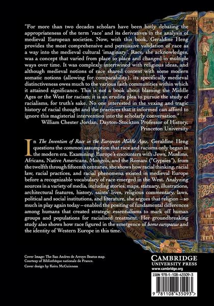Produktbild: The Invention of Race in the European Middle Ages