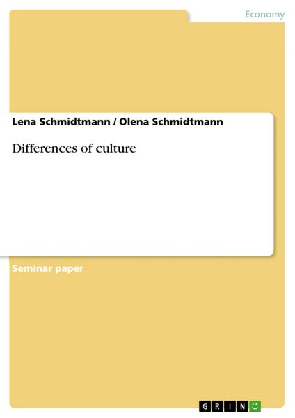 Produktbild: Differences of culture