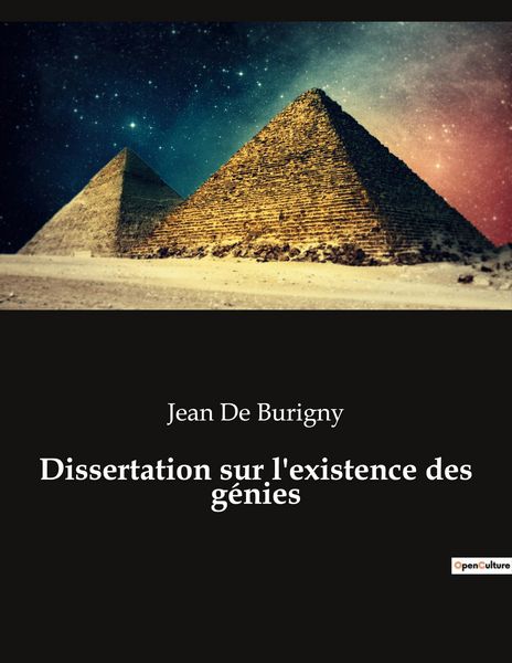 Produktbild: Dissertation sur l'existence des g&eacute;nies
