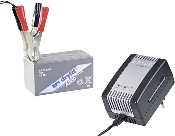 Produktbild: H-Tronic Bleiakku-Ladeger&auml;t AL800 6 V, 12V Ladestrom (max.) 0.8A