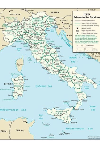 Produktbild: Lais Puzzle Landkarte Italien Verwaltung 1000 Teile