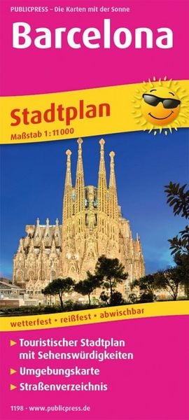 Produktbild: Publicpress Stadtplan Barcelona 1:11.000