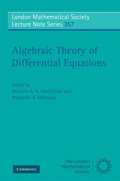 Produktbild: Algebraic Theory of Differential Equations