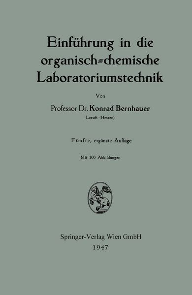 Produktbild: Einf&uuml;hrung in die organisch-chemische Laboratoriumstechnik