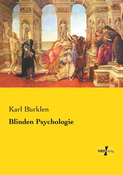 Blinden Psychologie, Taschenbuch von Karl Bürklen, Vero Verlag, 9783737211338