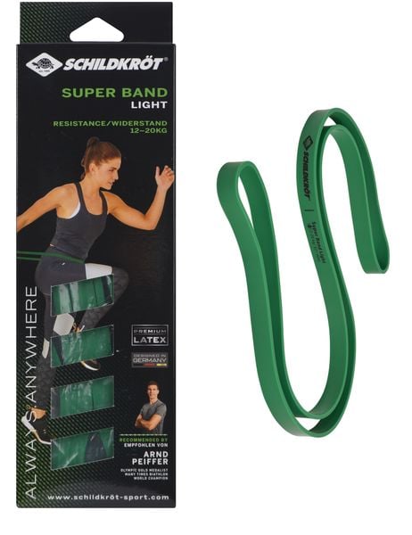 SUPER BAND Light 21mm green, 1 Widerstandsband, in 4C Box
