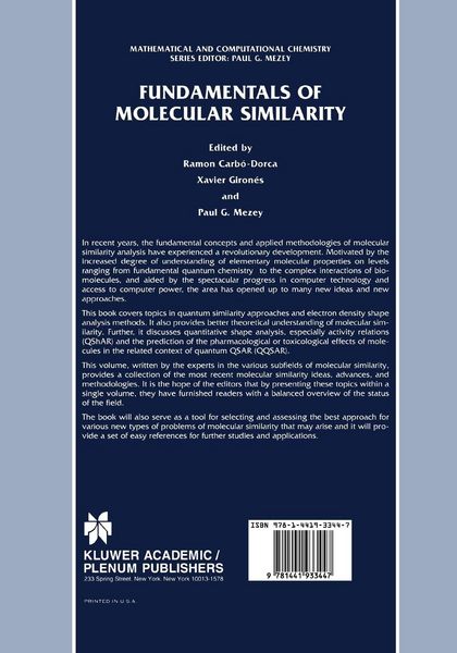 Produktbild: Fundamentals of Molecular Similarity