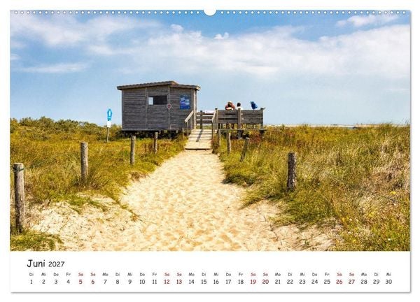 Produktbild: Sehnsuchtinsel Langeoog (hochwertiger Premium Wandkalender 2027 DIN A2 quer), Kunstdruck in Hochglanz