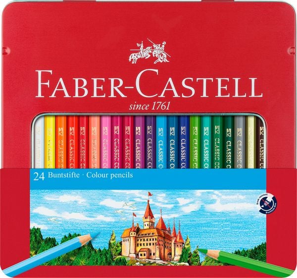 Produktbild: Faber-Castell Buntstift hexagonal 24er-Metalletui