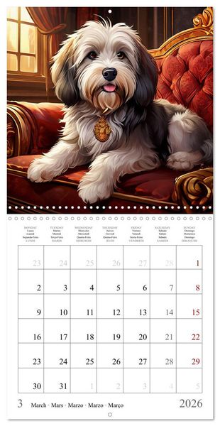 Produktbild: Dogs - Cute House Pets (Wall Calendar 2026 12 &times; 12 Inch) CALVENDO 12 Month Wall Calendar