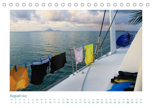 Produktbild: Katamaran-Tour &ndash; Lagunen der S&uuml;dsee (Tischkalender 2022 DIN A5 quer)