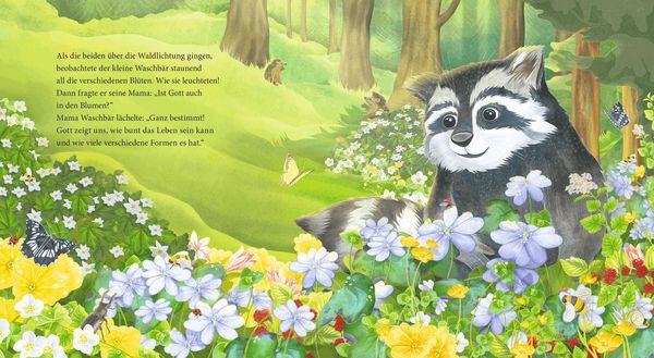 Produktbild: Der kleine Waschb&auml;r fragt nach Gott &ndash; ein Bilderbuch f&uuml;r Kinder ab 2 Jahren