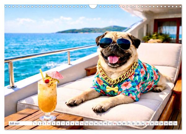 Produktbild: Wovon Hunde tr&auml;umen (Wandkalender 2027 DIN A3 quer), CALVENDO Monatskalender