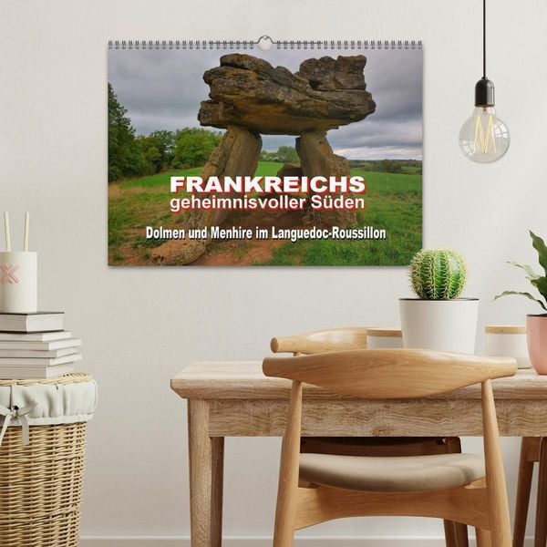Produktbild: Frankreichs geheimnisvoller S&uuml;den - Dolmen und Menhire im Languedoc-Roussillon (Wandkalender 2026 DIN A3 quer), CALVENDO Monatskalender