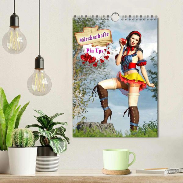 Produktbild: M&auml;rchenhafte Pin Ups (Wandkalender 2026 DIN A4 hoch), CALVENDO Monatskalender