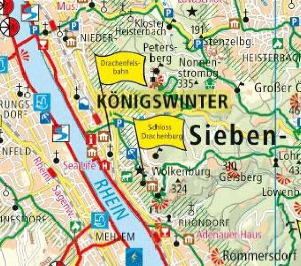 Produktbild: Publicpress Radkarte K&ouml;ln, Bonn, Koblenz 1:100.000