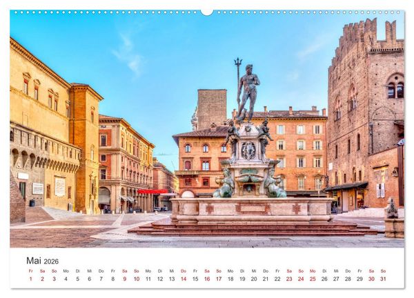 Produktbild: Bologna - Impressionen der wundersch&ouml;nen Universit&auml;tsstadt. (Wandkalender 2026 DIN A2 quer), CALVENDO Monatskalender