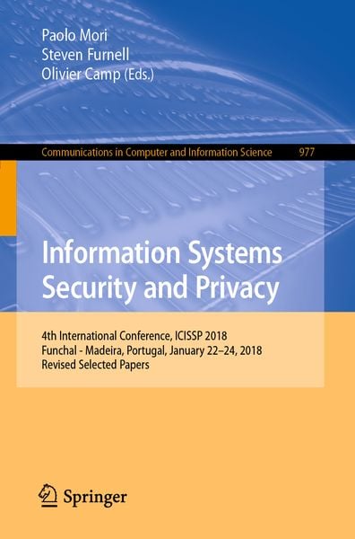 Produktbild: Information Systems Security and Privacy