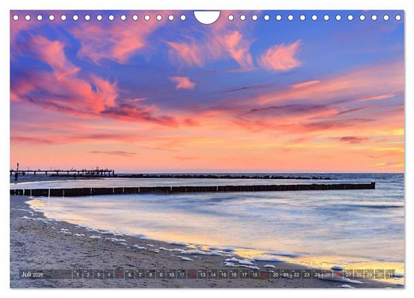Produktbild: Stimmungsvolle Ostseek&uuml;ste 2026 (Wandkalender 2026 DIN A4 quer), CALVENDO Monatskalender