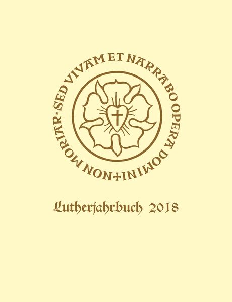 Produktbild: Lutherjahrbuch 85. Jahrgang 2018