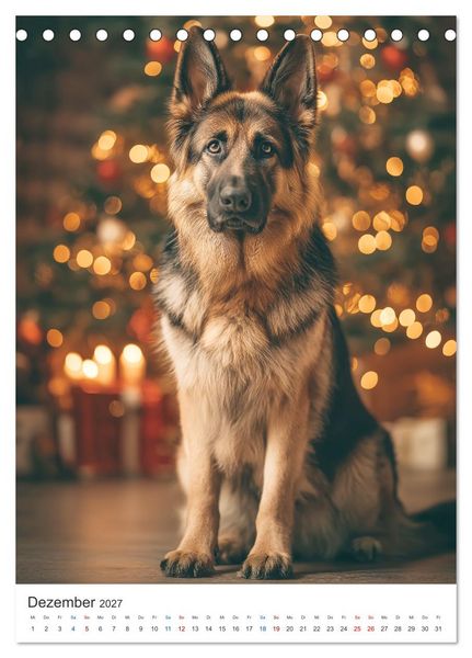 Produktbild: Seelenblick Sch&auml;ferhund (Tischkalender 2027 DIN A5 hoch), CALVENDO Monatskalender