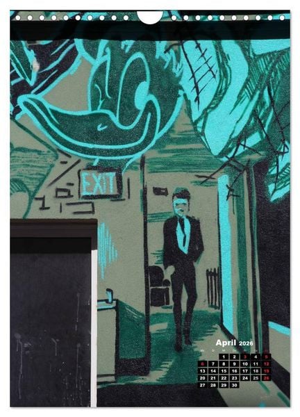 Produktbild: Graffiti & Streetart 2026 (Wandkalender 2026 DIN A4 hoch), CALVENDO Monatskalender