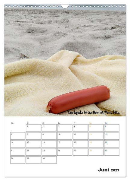Produktbild: Ist mir Wurst Kalender (Wandkalender 2027 DIN A3 hoch), CALVENDO Monatskalender