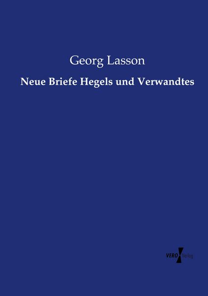 Produktbild: Neue Briefe Hegels und Verwandtes