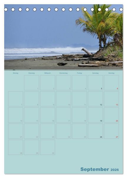 Produktbild: Karibik - Sonne, Strand und Palmen (Tischkalender 2026 DIN A5 hoch), CALVENDO Monatskalender