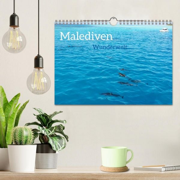 Produktbild: MALEDIVEN Wunderwelt (Wandkalender 2026 DIN A4 quer), CALVENDO Monatskalender