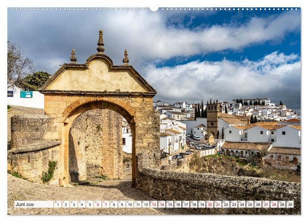 Produktbild: Andalusien - Ronda (hochwertiger Premium Wandkalender 2026 DIN A2 quer), Kunstdruck in Hochglanz
