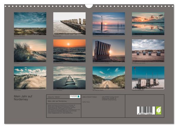 Produktbild: Mein Jahr auf Norderney (Wandkalender 2026 DIN A3 quer), CALVENDO Monatskalender