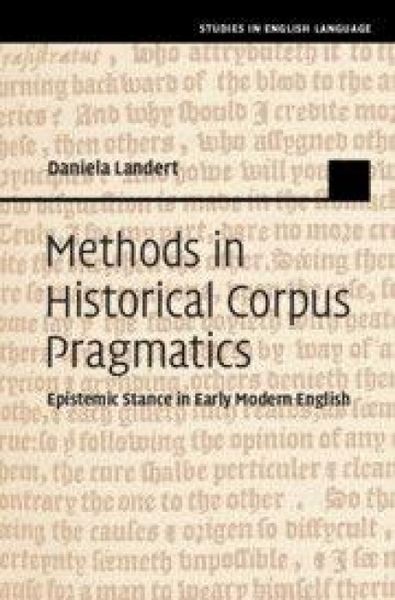 Produktbild: Methods in Historical Corpus Pragmatics