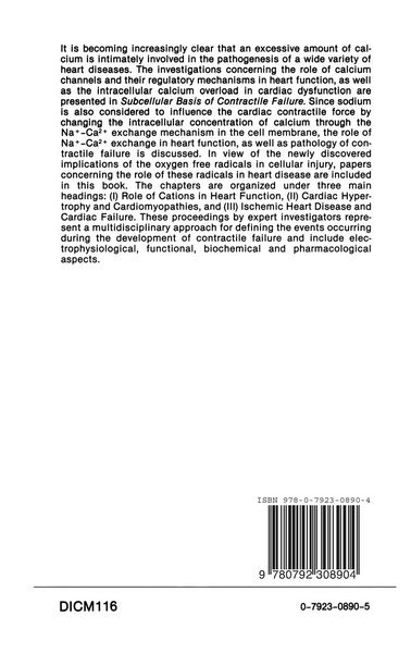Produktbild: Subcellular Basis of Contractile Failure