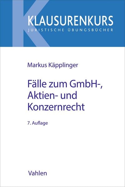 Produktbild: F&auml;lle zum GmbH-, Aktien- und Konzernrecht
