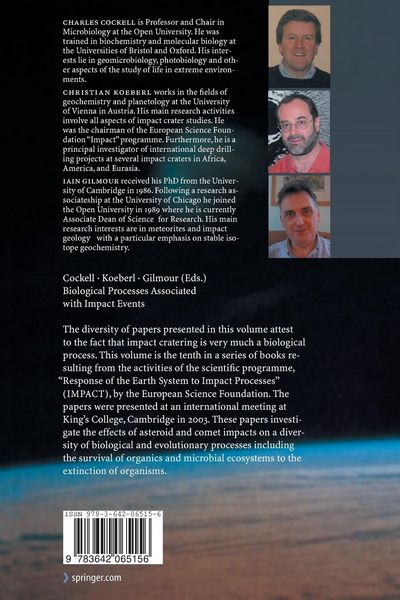 Produktbild: Biological Processes Associated with Impact Events