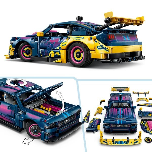 Produktbild: LEGO Technic 42236 Ford Mustang GT Auto aus der Tuning-Werkstatt, anpassbares Spielzeugauto