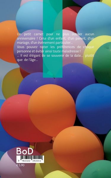 Produktbild: Carnet des anniversaires