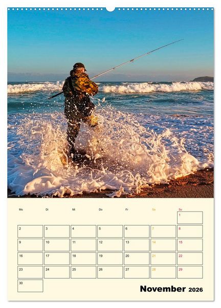 Produktbild: Angeln - extrem faszinierend (hochwertiger Premium Wandkalender 2026 DIN A2 hoch), Kunstdruck in Hochglanz