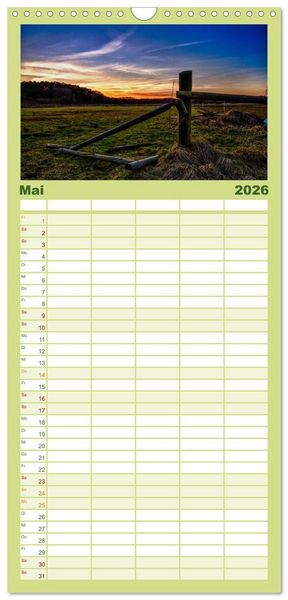 Produktbild: Familienplaner 2026 - Bezauberndes Usedom mit 5 Spalten (Wandkalender, 21 x 45 cm) CALVENDO